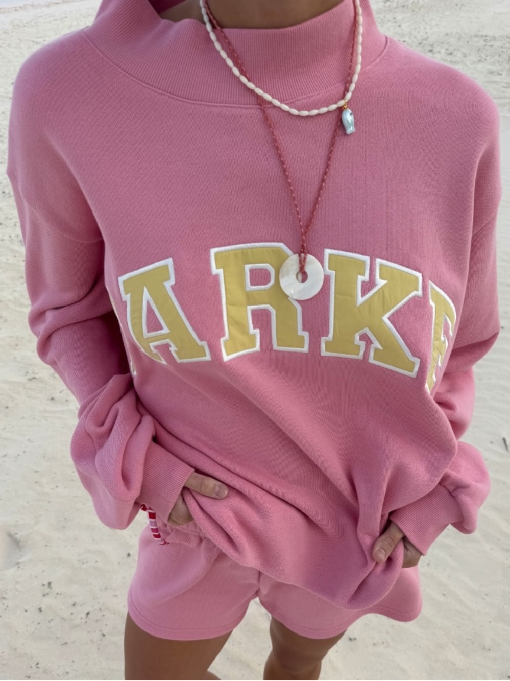 NWT Parke Summerland Varsity Mockneck in Starburst - Picture 13 of 14